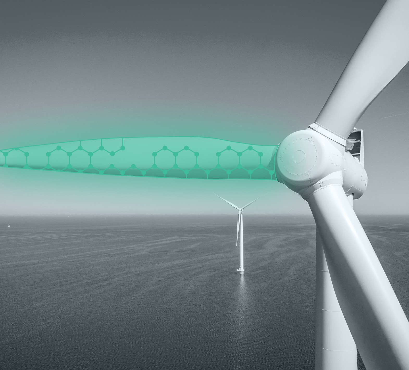 A windmill with graphene blades