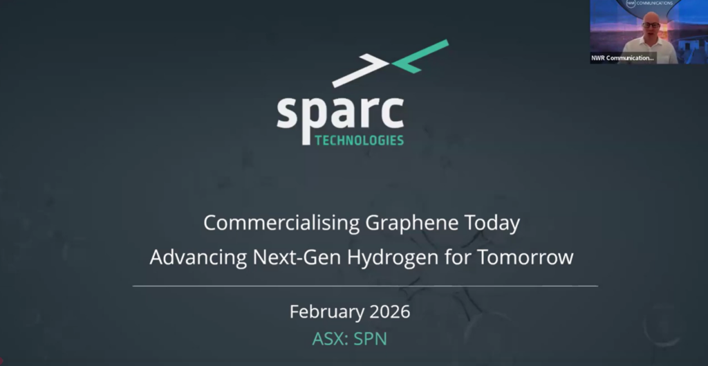 Sparc Technologies (ASX: SPN) – Investor Webinar Replay | Graphene & Hydrogen Update